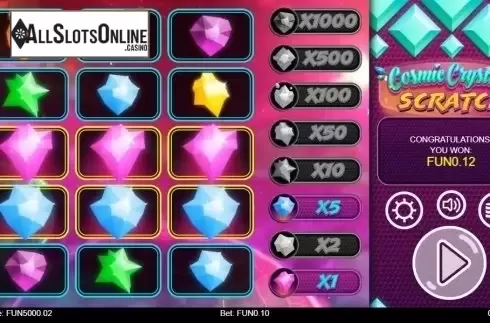 Game Screen 2. Cosmic Crystals Scratch from IronDog