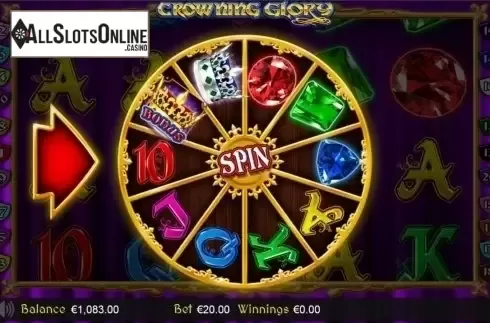 Bonus wheel. Crowning Glory from Betdigital