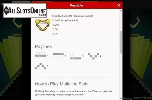 Paytable 2. Diamond Bonanza from Roxor Gaming