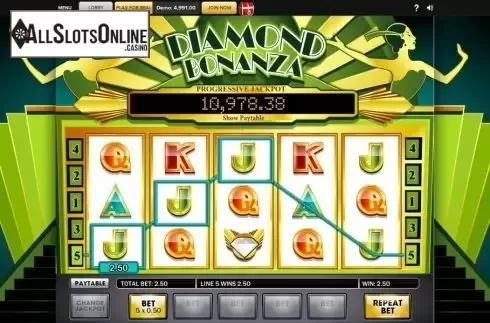 Win Screen . Diamond Bonanza from Roxor Gaming