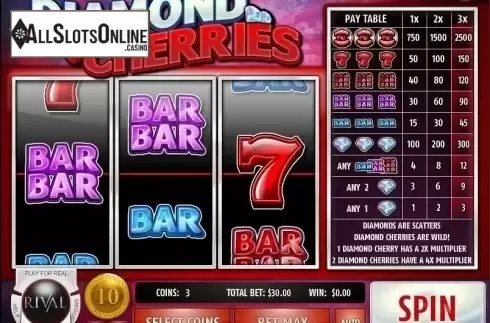Screen2. Diamond Cherries from Rival Gaming