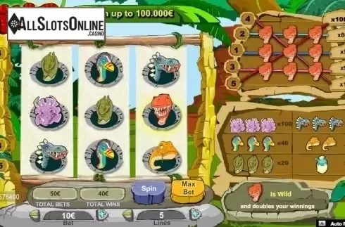 Screen 2. Dino from NeoGames