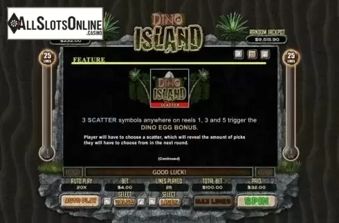 Scatter. Dino Island from RTG