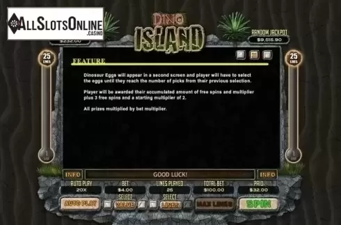 Feature. Dino Island from RTG