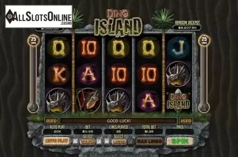 Reel Screen. Dino Island from RTG