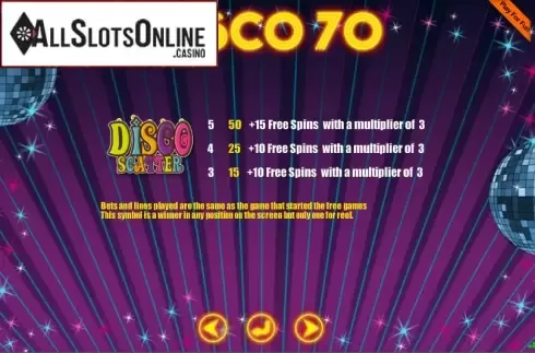Screen6. Disco Seventies from Portomaso Gaming