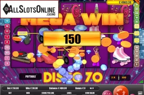 Screen3. Disco Seventies from Portomaso Gaming