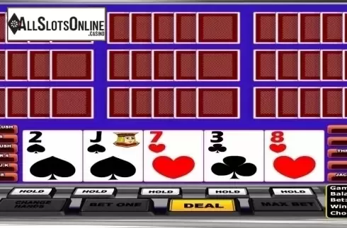 Game Screen. Double Jackpot Poker MH (Betsoft) from Betsoft