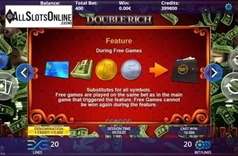 Features. Double Rich from DLV