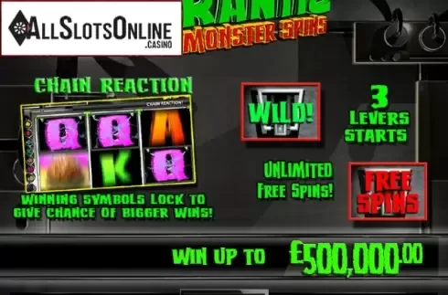Screen2. Dr Frantic and the Monster Spins from Games Warehouse