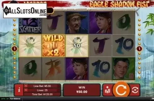 Win Screen. Eagle Shadow Fist from RTG