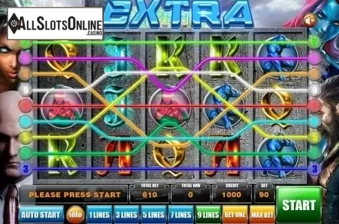 Reels screen. Extra from GameX