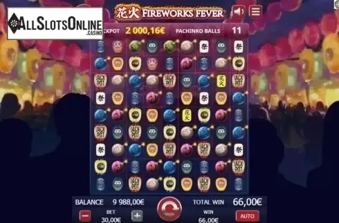 Win Screen. Fireworks Fever from Gamatron