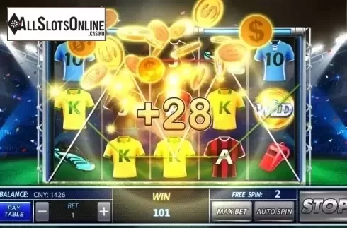 Free Spins Win Screen. Football Frenzy (Aiwin Games) from Aiwin Games