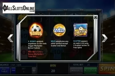 Symbols. Football Frenzy (Aiwin Games) from Aiwin Games