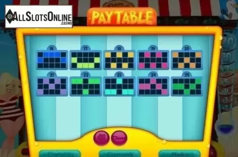 Paytable 2. Fun in the Sun from Gamesys