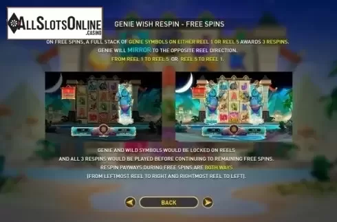 Paytable 4. Genie's Luck from GamePlay