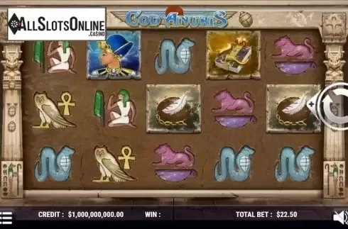 Reel Screen. God Anubis from Slot Factory