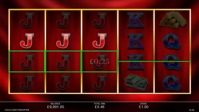 Gold Cash Free Spins slot screenshot 2