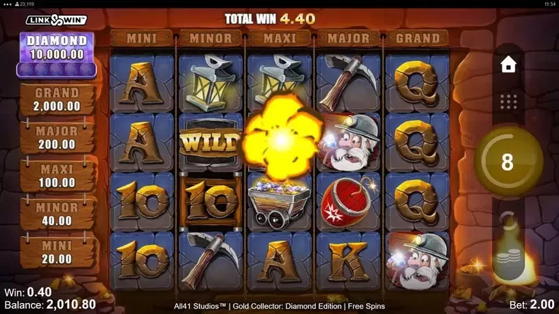 Gold Collector: Diamond Edition slot screenshot 5