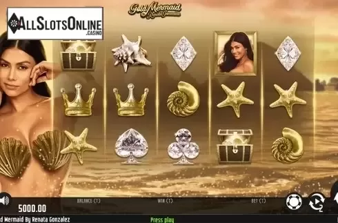 Reels screen. Gold Mermaid from MGA