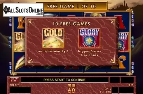 Screen4. Gold and Glory (Merkur) from Merkur