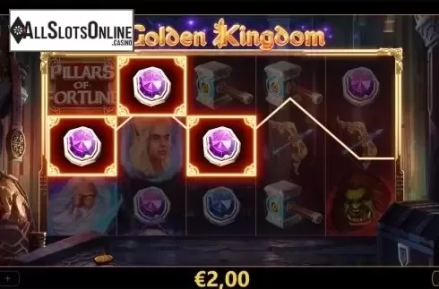 Win screen 3. Golden Kingdom from Cayetano Gaming