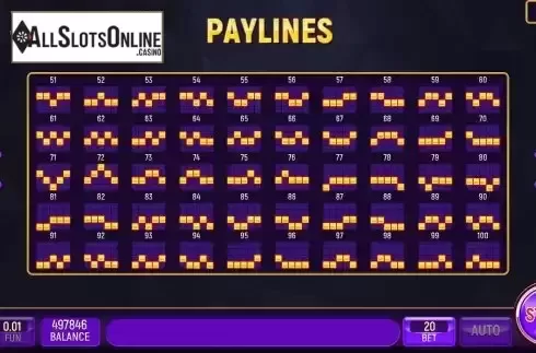 Paylines screen 2