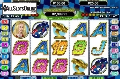 Win Screen. Green Light from RTG