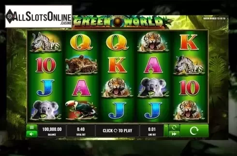Reels screen. Green World from Playreels