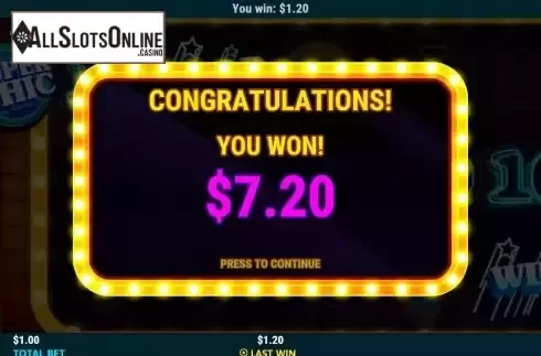 Win Free Spins screen