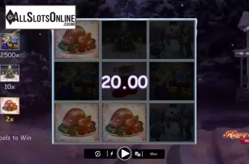 Game Screen 4. Happy Holidays Scratch from Microgaming