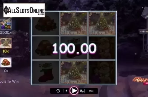 Game Screen 5. Happy Holidays Scratch from Microgaming
