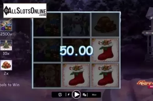 Game Screen 3. Happy Holidays Scratch from Microgaming