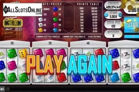 Win Screen 2. HiLo Dice Progressive from GAMING1