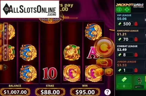 Win screen 1. Jin Ji Bao Xi Jackpot Wars from Shuffle Master