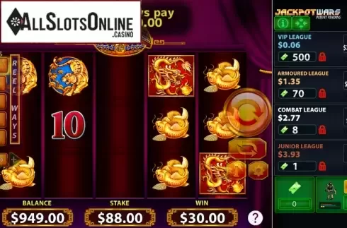 Win screen 2. Jin Ji Bao Xi Jackpot Wars from Shuffle Master