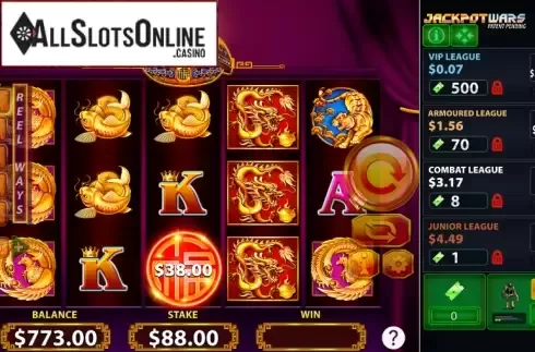 Win screen 3. Jin Ji Bao Xi Jackpot Wars from Shuffle Master