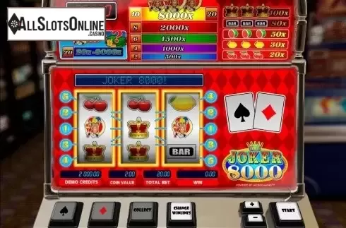 Screen2. Joker 8000 from Microgaming