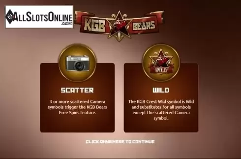 Screen 1. KGB Bears from The Games Company