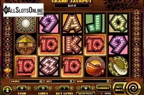 Win screen. Kane's Inferno from Habanero