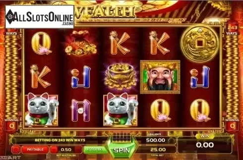 Game Workflow screen. King Of Wealth from GameArt
