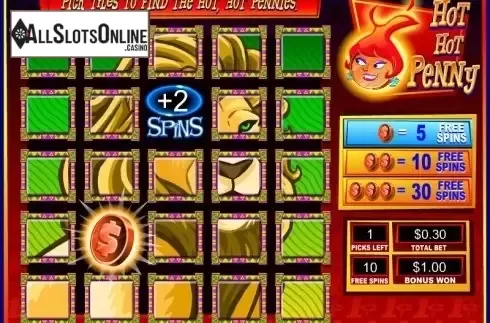 Bonus Game screen. King of Africa from WMS