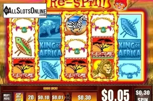Scatter screen. King of Africa from WMS