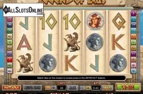Screen4. Legend of Zeus from Bwin.Party