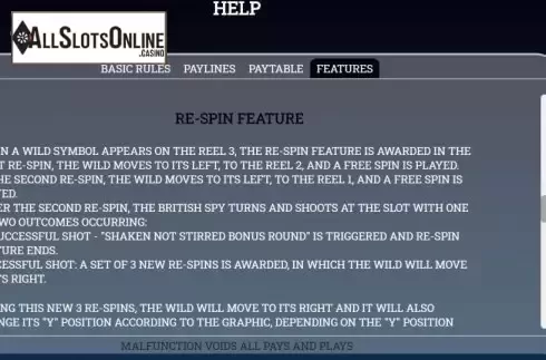 Feature screen 1. License to Spin from Arrows Edge