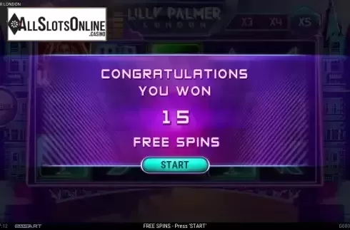Free Spins Win Screen