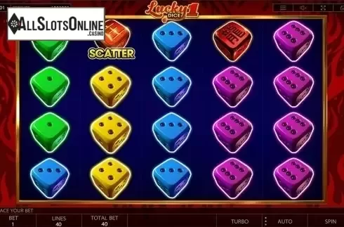Reels screen. Lucky Dice 1 from Endorphina