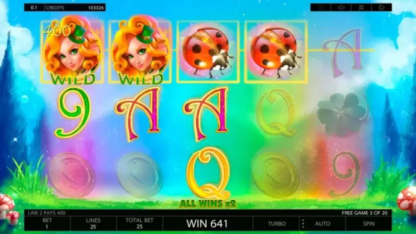 Lucky Lands slot screenshot 2