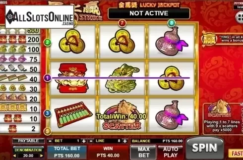 Game workflow 3. Lucky Strike (Spadegaming) from Spadegaming